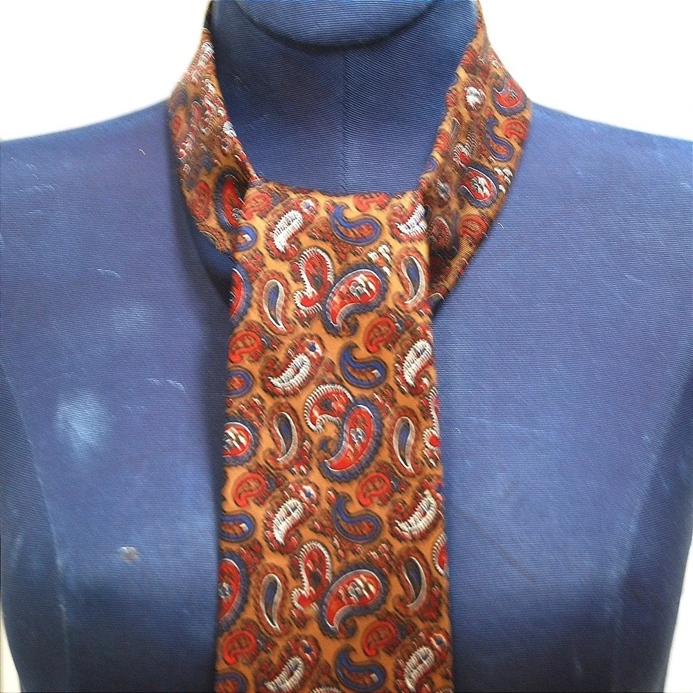 Paisley print Bert Pulitzer neck tie Men's 55